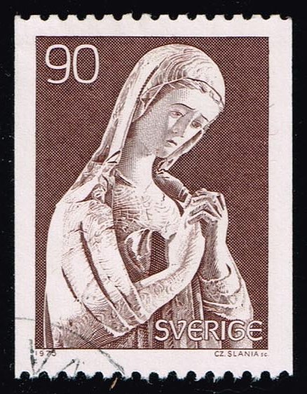 Sweden #1146 Mourning Mary Statue; Used