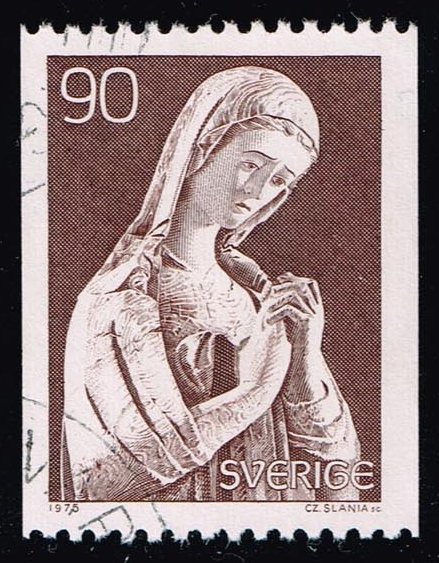 Sweden #1146 Mourning Mary Statue; Used