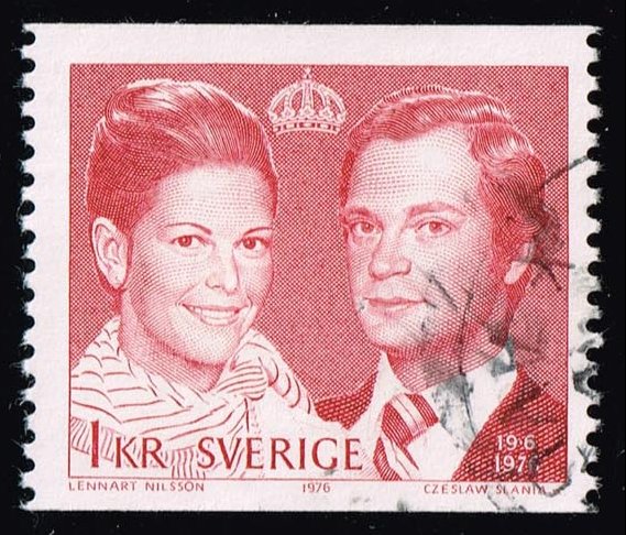 Sweden #1163 Royal Wedding; Used