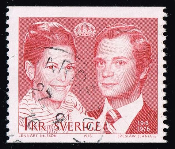 Sweden #1163 Royal Wedding; Used