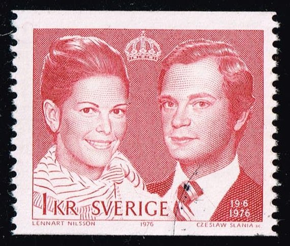 Sweden #1163 Royal Wedding; Used