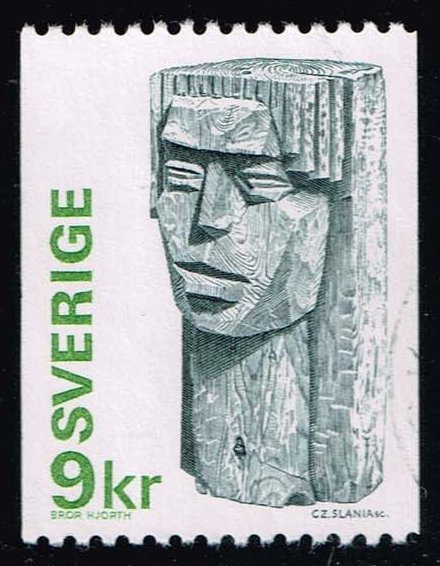 Sweden #1177 Girl's Head Statue; Used