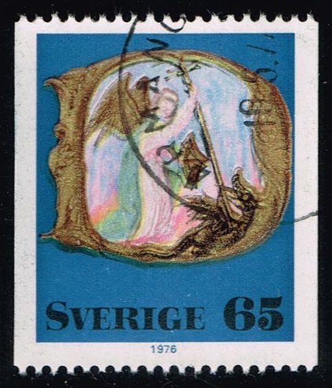 Sweden #1187 Archangel Michael; Used