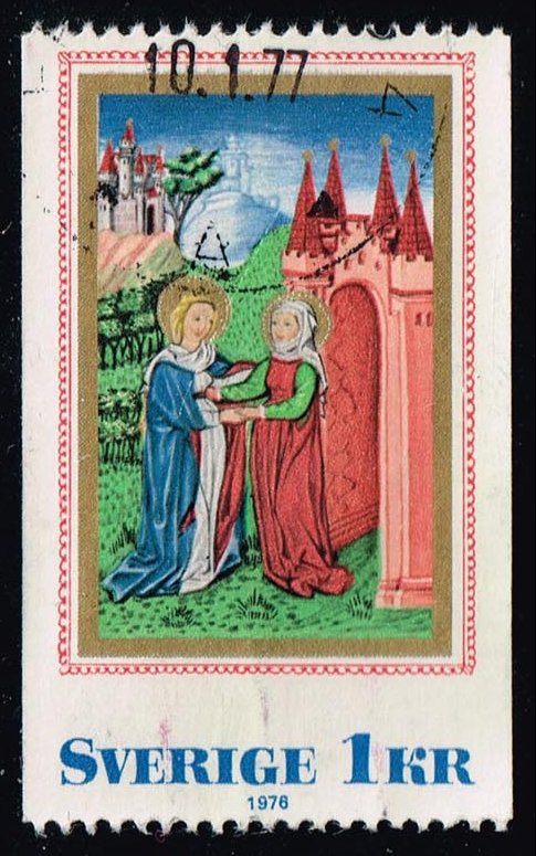 Sweden #1188 Virgin Mary Visiting St. Elizabeth; Used