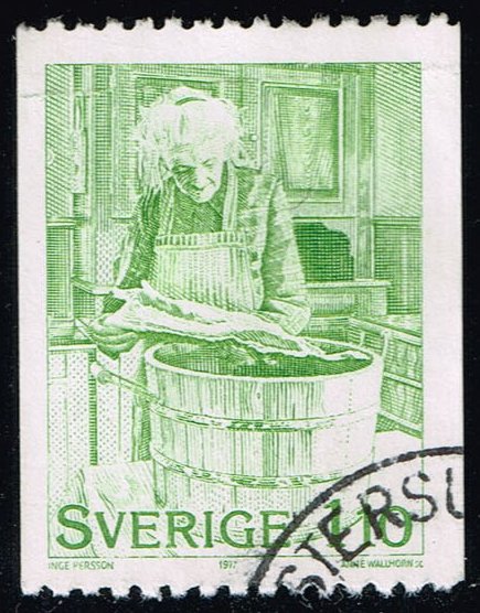 Sweden #1226 Christmas Preparations; Used