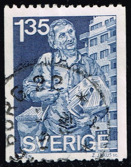 Sweden #1399 Newspaper Distributor; Used