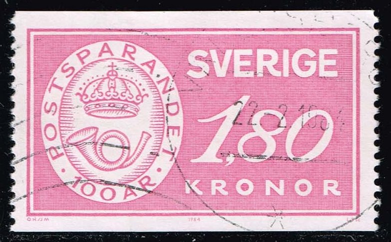 Sweden #1485 Postal Savings Badge; Used