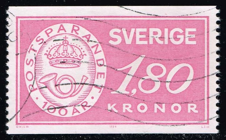 Sweden #1485 Postal Savings Badge; Used