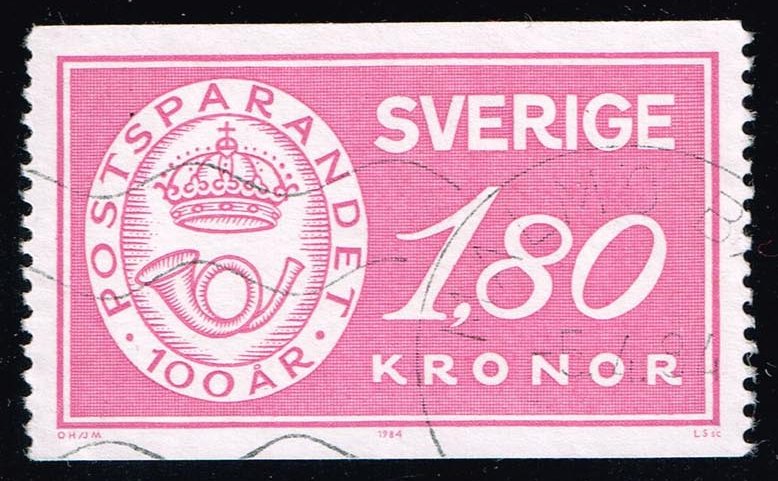 Sweden #1485 Postal Savings Badge; Used