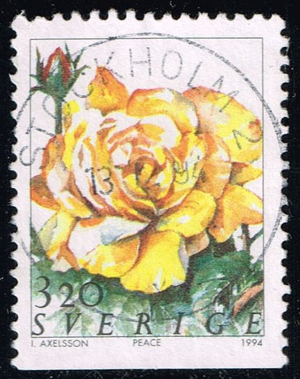 Sweden #2074 Peace Rose; Used