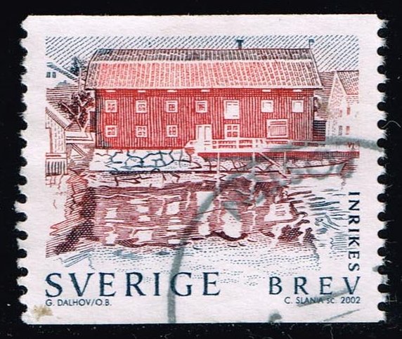 Sweden #2441 Waterfront Building; Used