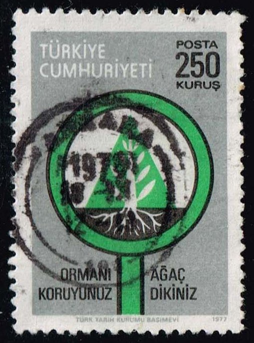 Turkey #2084 Growing Tree; Used - Click Image to Close