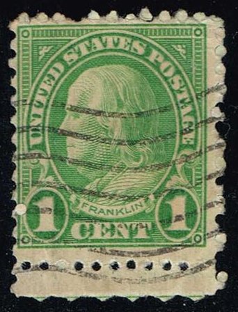 US #632 Benjamin Franklin; Used - Click Image to Close