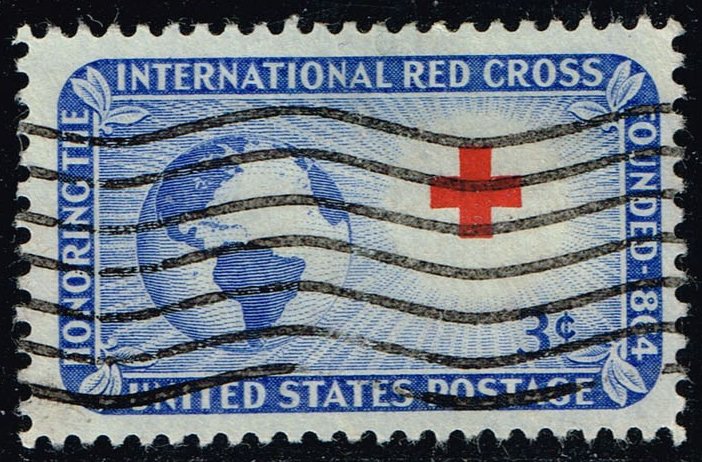 US #1016 Red Cross; Used - Click Image to Close