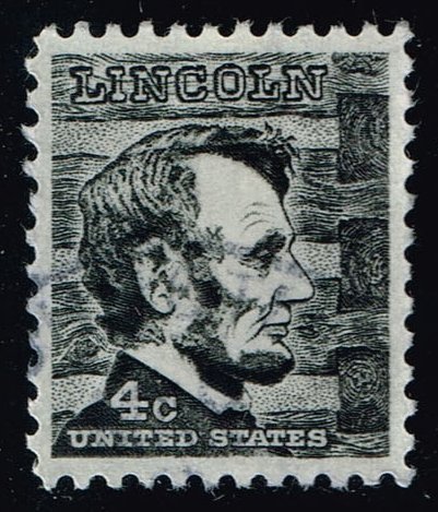 US #1282a Abraham Lincoln; Used - Click Image to Close