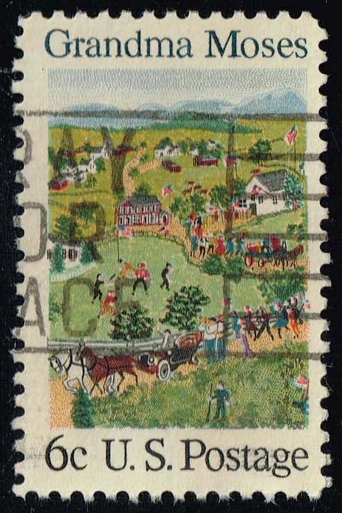 US #1370 July Fourth by Grandma Moses; Used - Click Image to Close