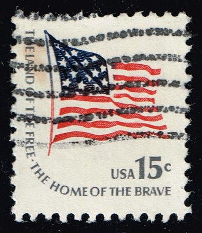 US #1597a Fort McHenry Flag (15 stars); Used