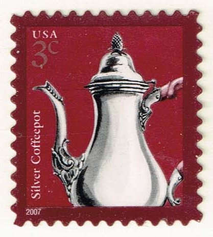US #3754 Silver Coffeepot; Used - Click Image to Close