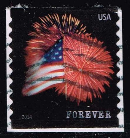 US #4854 Fort McHenry Flag and Fireworks; Used