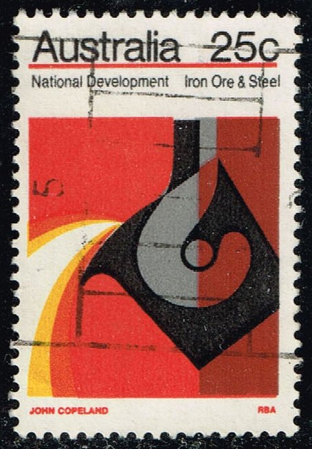 Australia #551 Iron Ore and Steel; Used - Click Image to Close