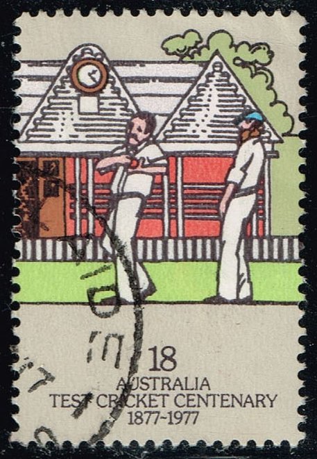 Australia #665 Bowler and Fieldsman; Used - Click Image to Close