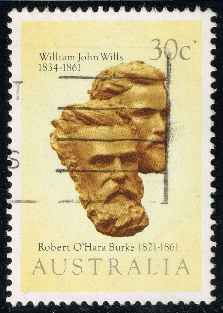Australia #886 Wills and Burke Sculptures; Used - Click Image to Close