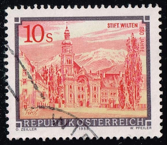 Austria #1365 Wilten Monastery; Used - Click Image to Close