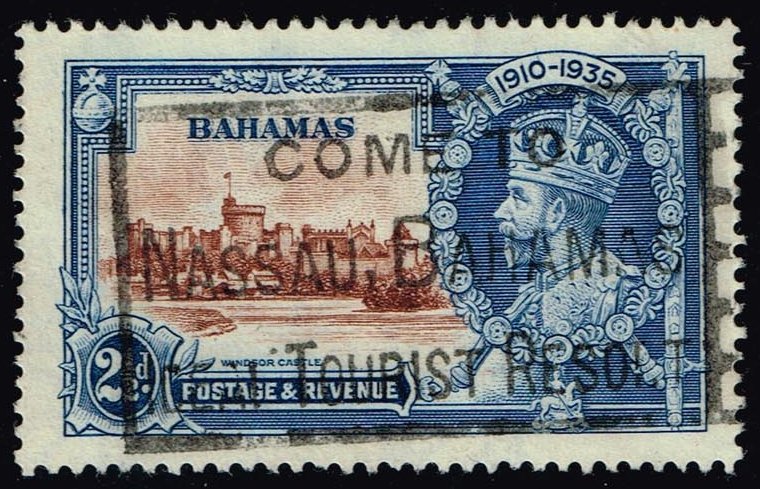 Bahamas #93 Silver Jubilee; Used - Click Image to Close