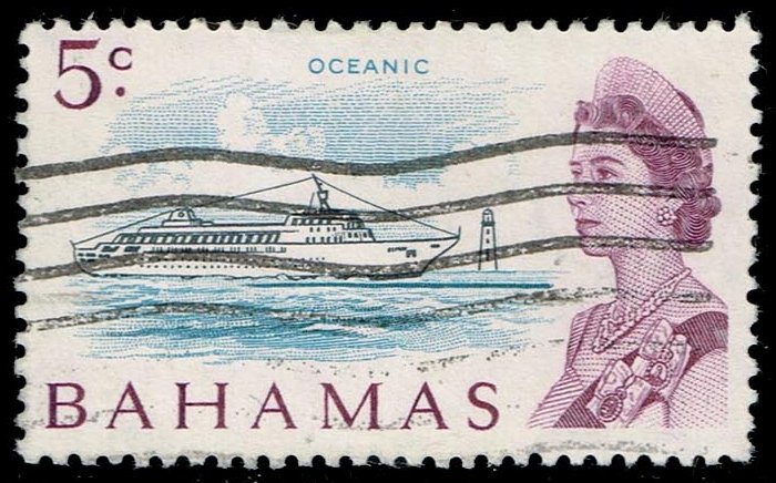 Bahamas #256 Liner "Oceanic"; Used - Click Image to Close