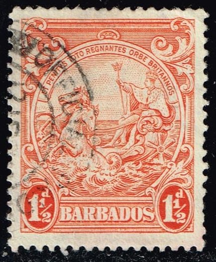 Barbados #195 Seal of the Colony; Used - Click Image to Close
