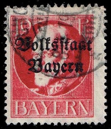 Germany-Bavaria #139 King Ludwig III; Used - Click Image to Close