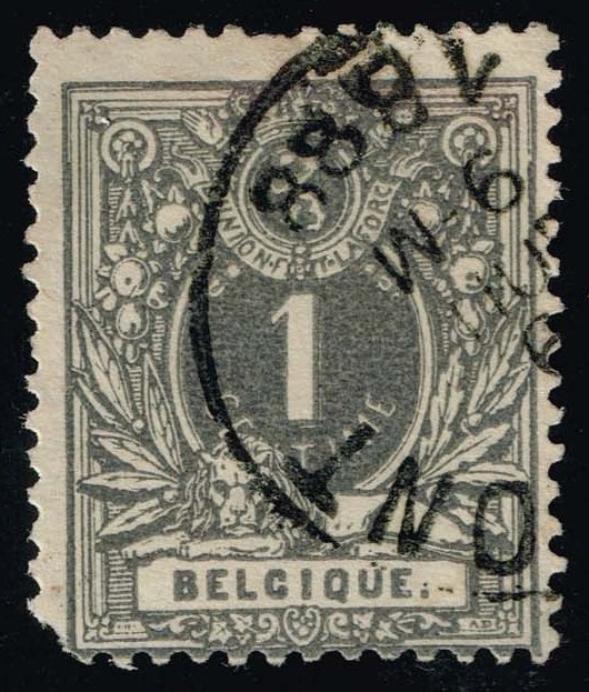 Belgium #50 Numeral; Used - Click Image to Close