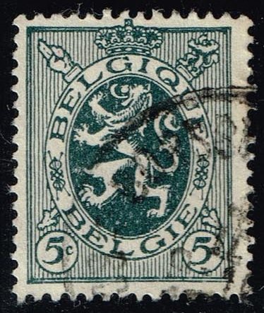 Belgium #201 Heraldic Lion; Used - Click Image to Close
