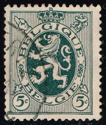 Belgium #201 Heraldic Lion; Used - Click Image to Close