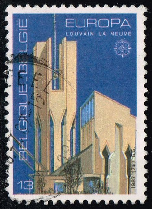 Belgium #1268 Louvain-la-Neuve Church; Used - Click Image to Close
