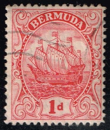 Bermuda #83a Caravel; Used - Click Image to Close