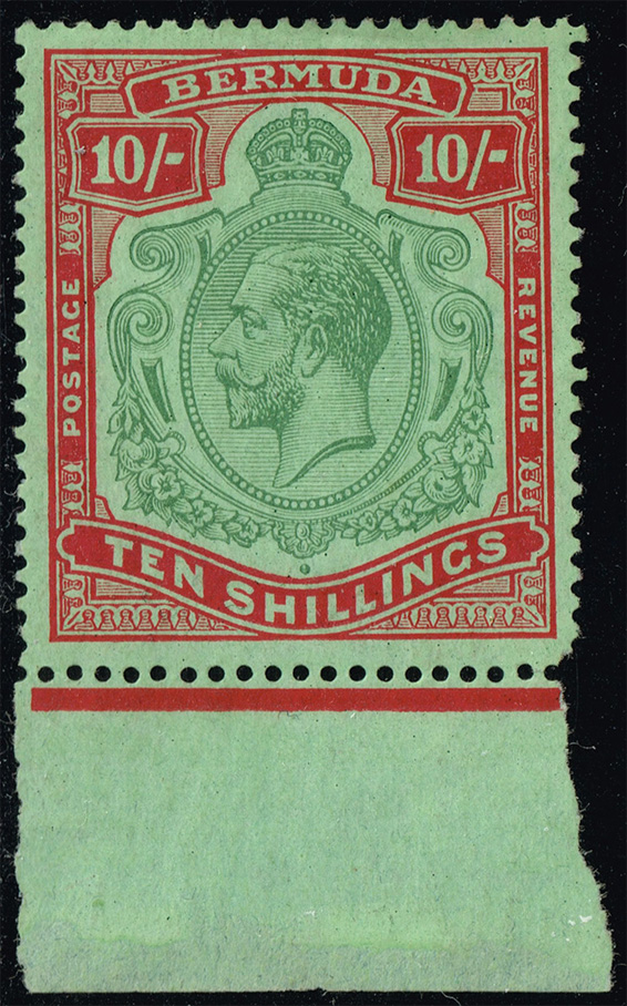 Bermuda #96 King George V; Unused