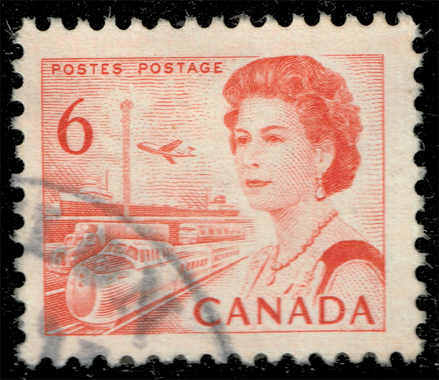 Canada #459b Transportation; Used - Click Image to Close