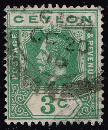 Ceylon #202a King George V; Used