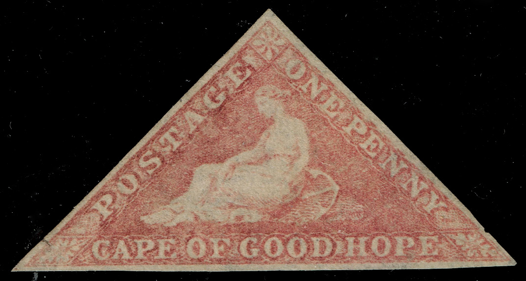 Cape of Good Hope #3a Hope Seated Triangle; Unused - Click Image to Close