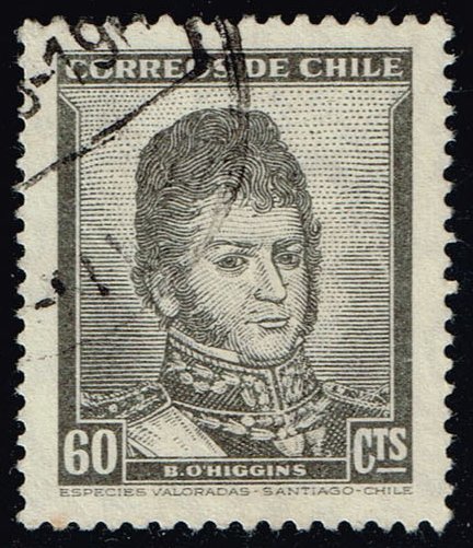 Chile #252 Bernardo O'Higgins; Used - Click Image to Close