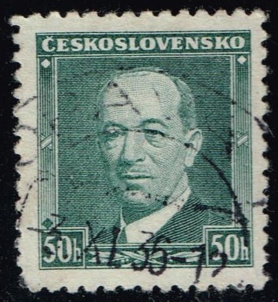 Czechoslovakia #216 Pres. Eduard Benes; Used - Click Image to Close