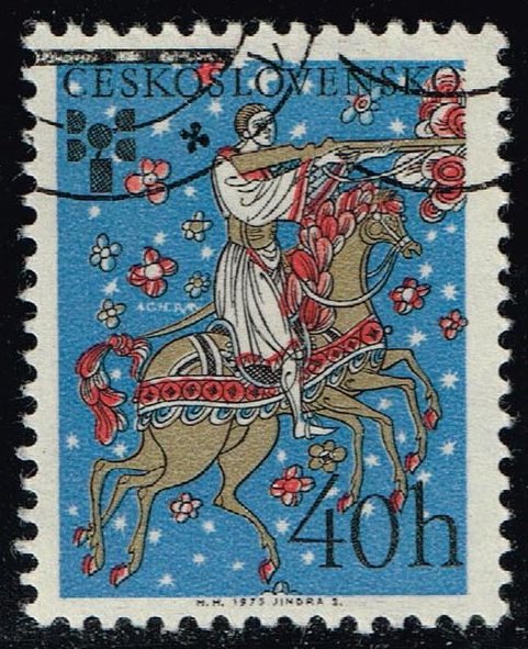 Czechoslovakia #2015 Hero on Horseback; CTO - Click Image to Close
