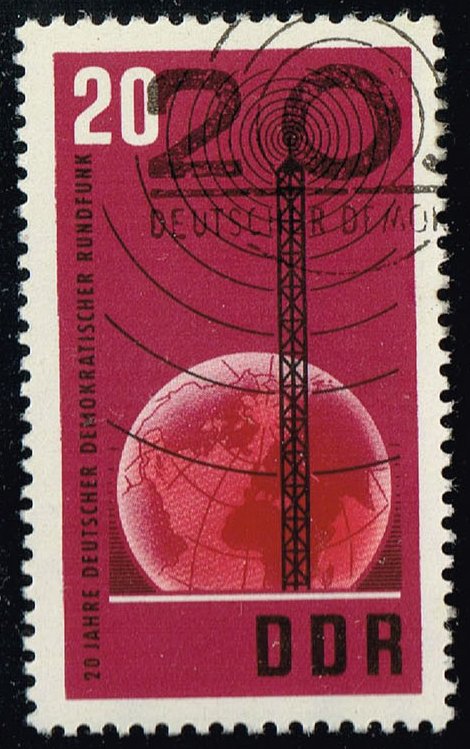 Germany DDR #769 Radio Tower & Globe; CTO - Click Image to Close