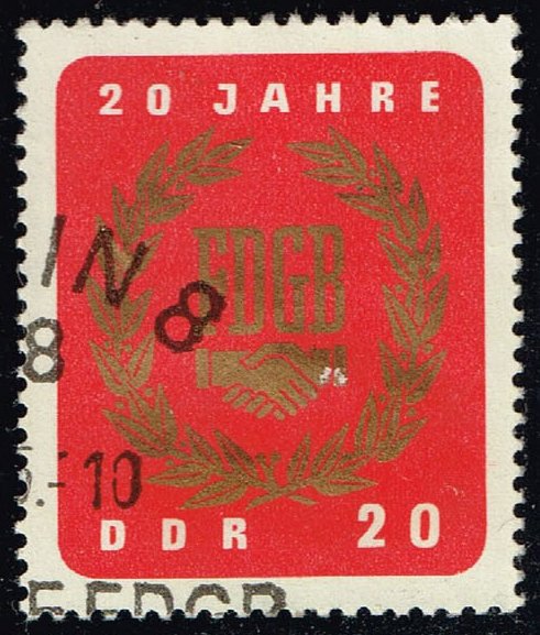 Germany DDR #773 Free German Trade Union; CTO - Click Image to Close