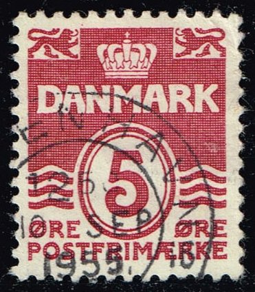 Denmark #224 Numeral; Used - Click Image to Close