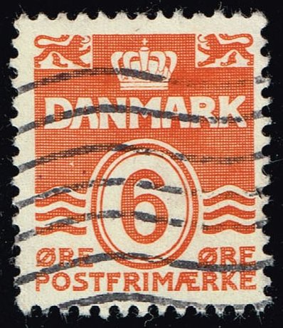 Denmark #224C Numeral; Used - Click Image to Close