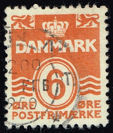 Denmark #224C Numeral; Used - Click Image to Close
