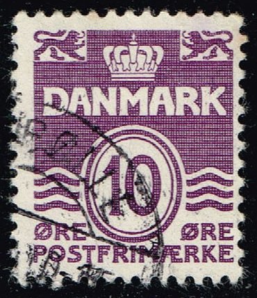 Denmark #230 Numeral; Used - Click Image to Close