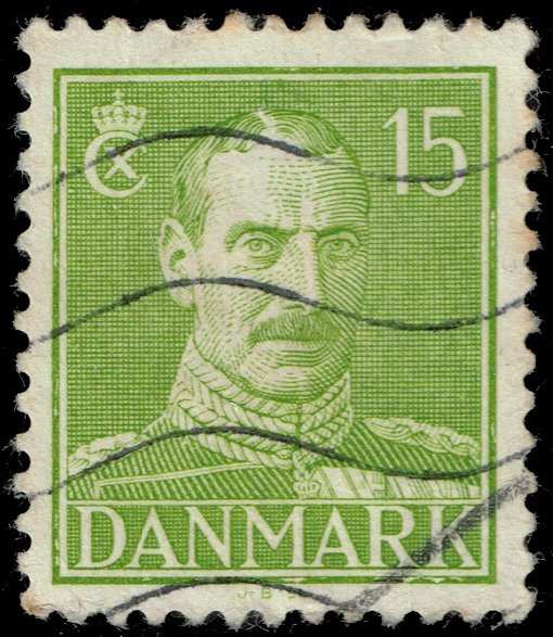 Denmark #281 King Christian X; Used